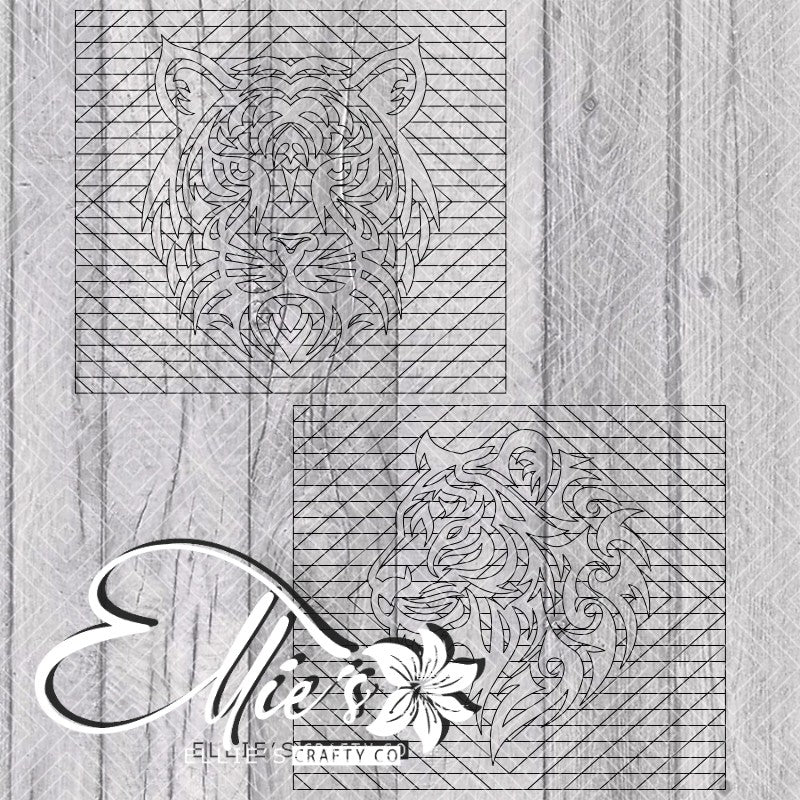 Bravo Inspired Southwestern Tiger Template for Straight Tumblers