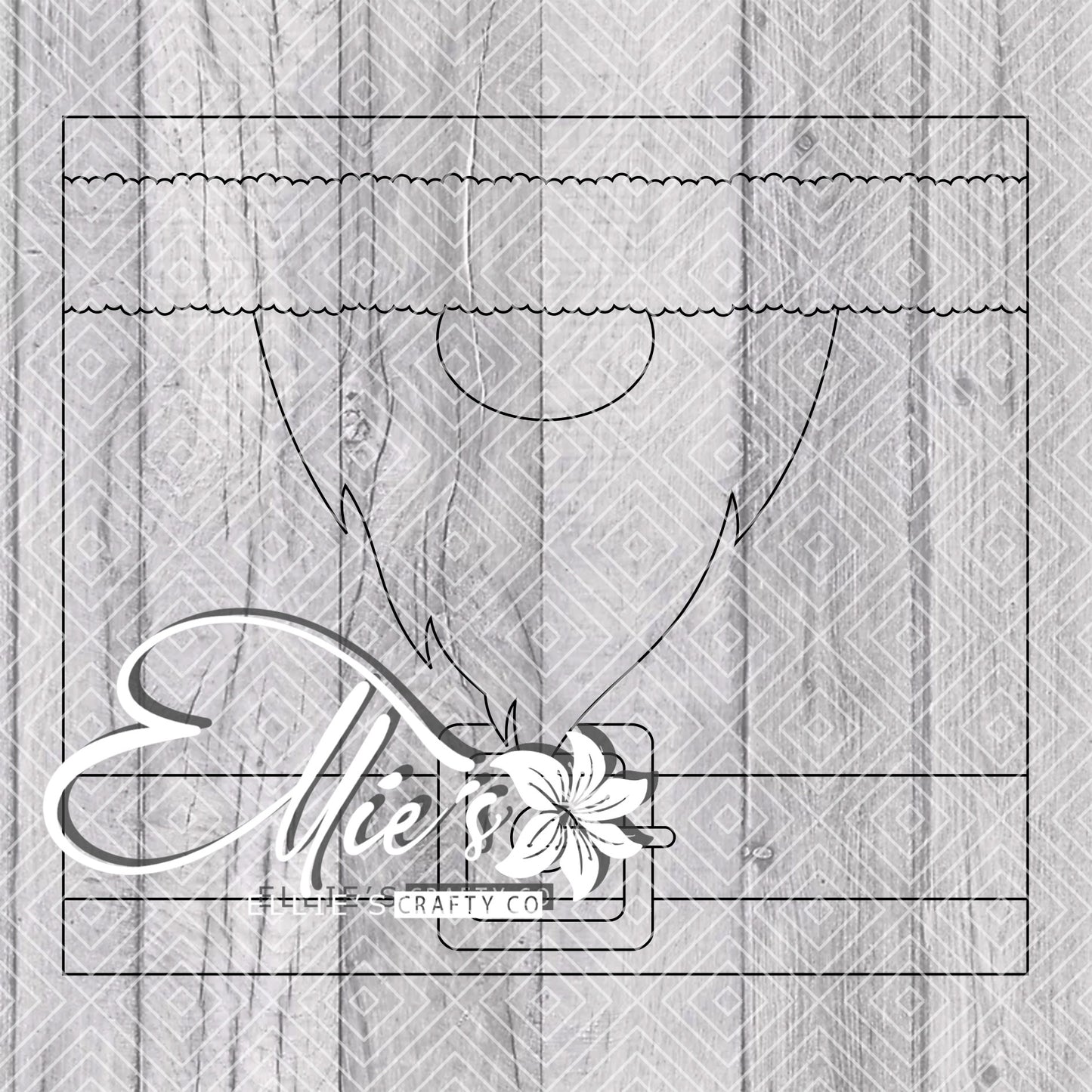 Santa Gnome Template for Straight Tumblers