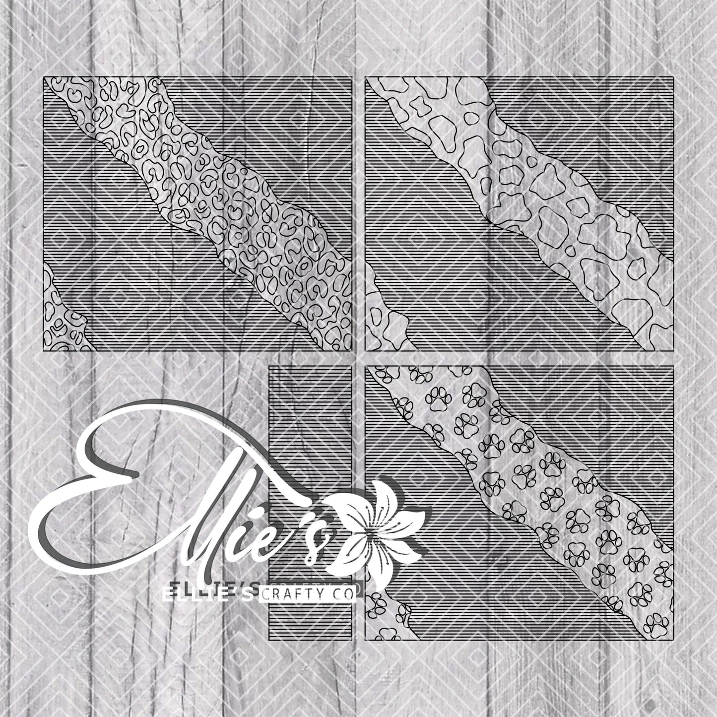 Sarape Animal Print Collection Template for Straight Tumblers