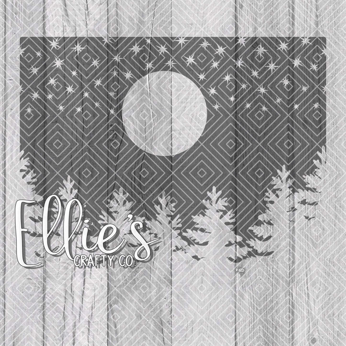 Stary Night Template for Straight Tumblers