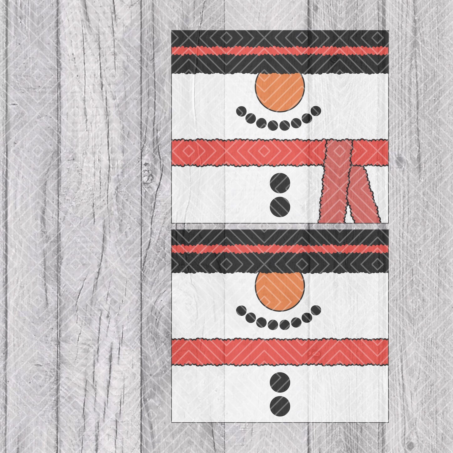 Frosty Gnome Template for Straight Tumblers