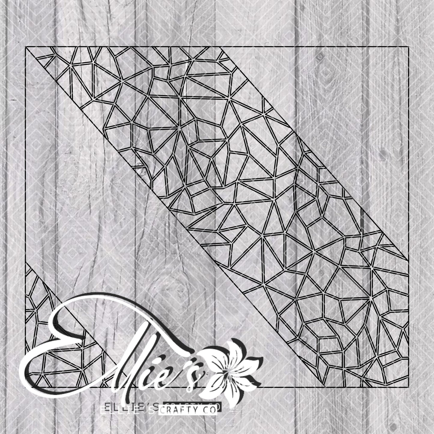 Broken Swirl Template for Straight Tumblers