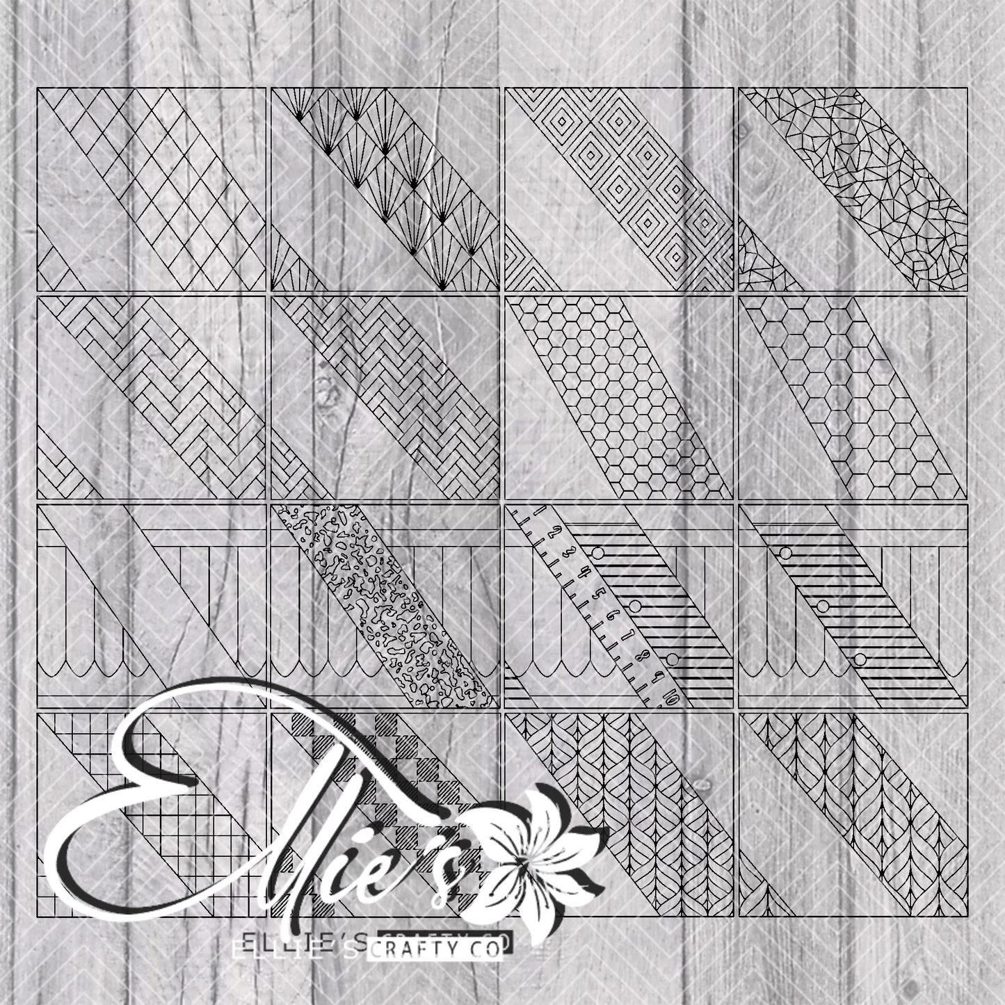 Full Swirl Collection excluding Southwestern Swirl Collection Template for Straight Tumblers