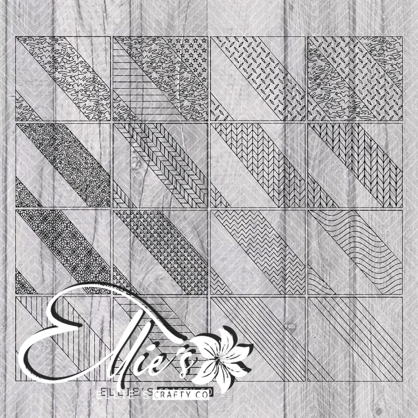 Full Swirl Collection excluding Southwestern Swirl Collection Template for Straight Tumblers