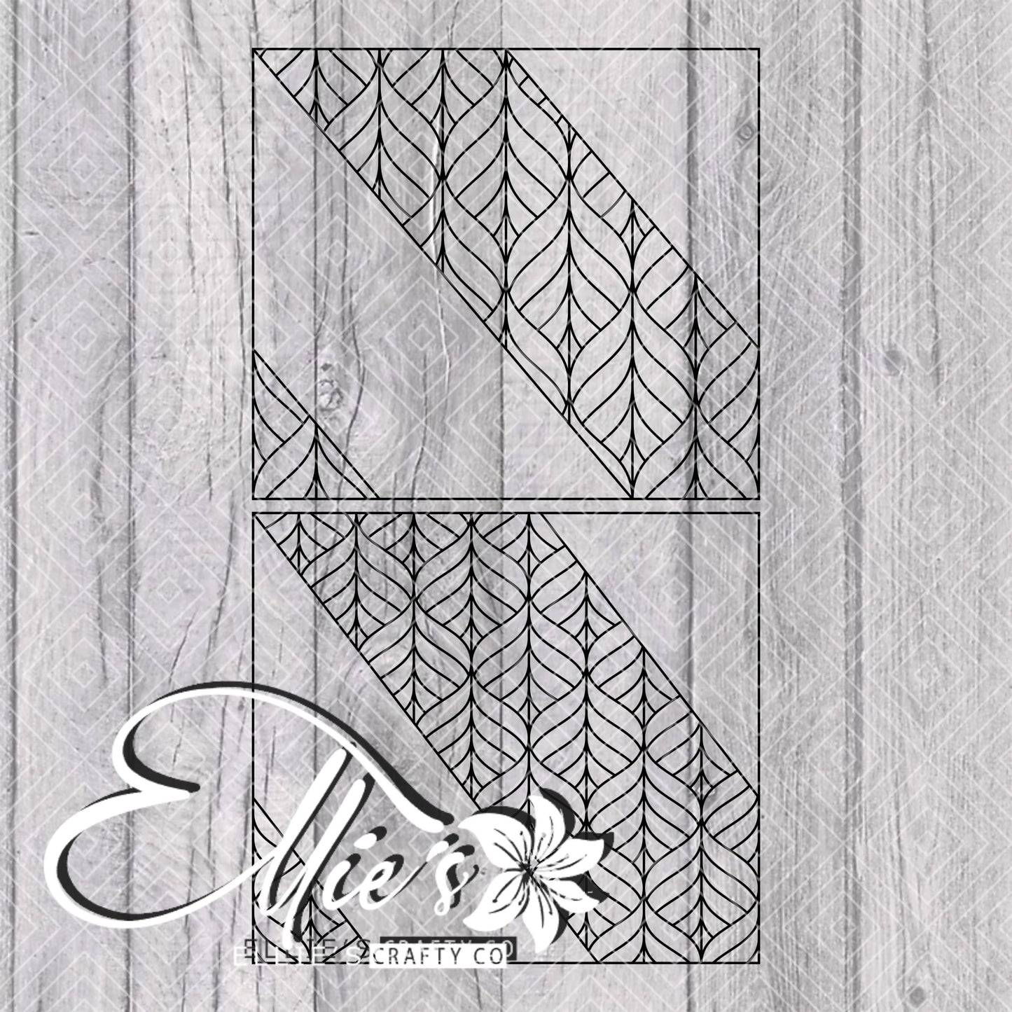 Groovy Waves Swirl Template for Straight Tumblers