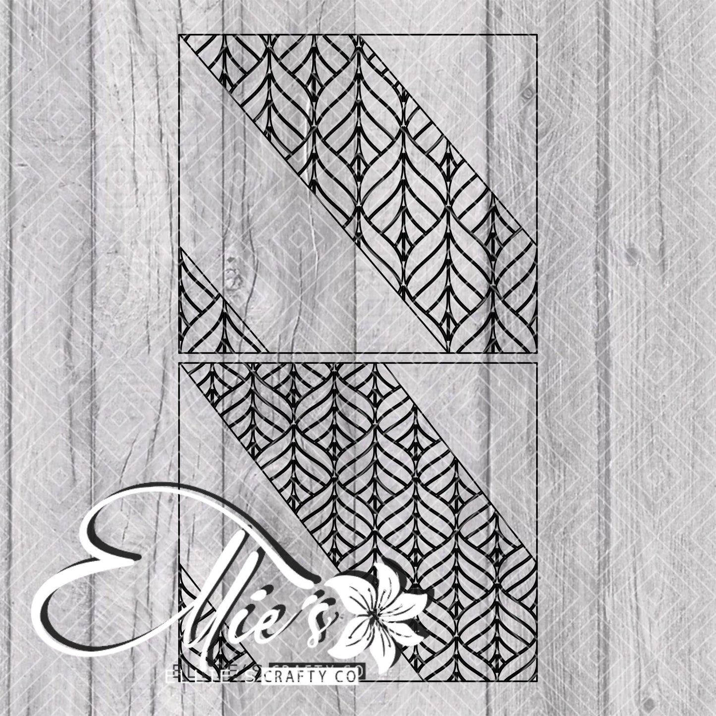 Groovy Waves Swirl Template for Straight Tumblers
