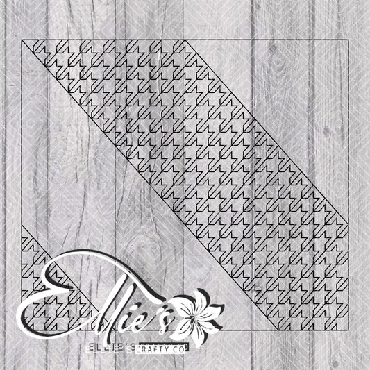 Houndstooth Swirl Template for Straight Tumblers