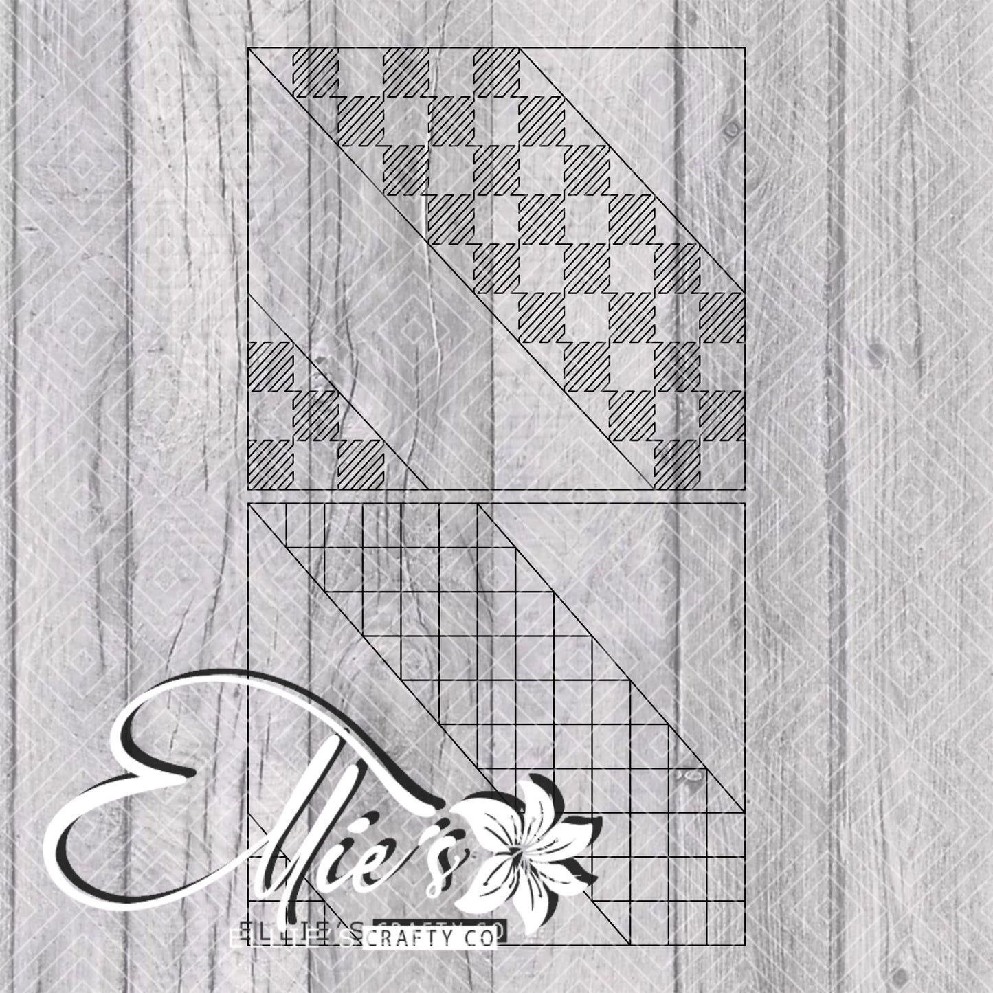 Plaid Swirl Template for Straight Tumblers