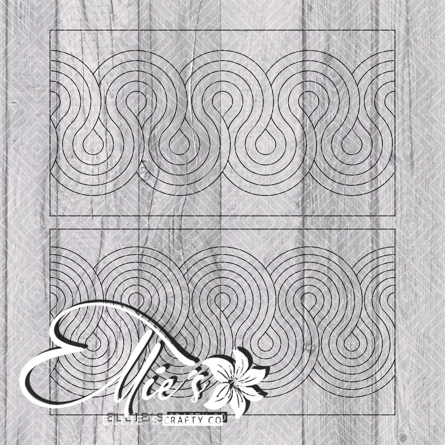 Swirls Template for Mini Skinny Tumblers