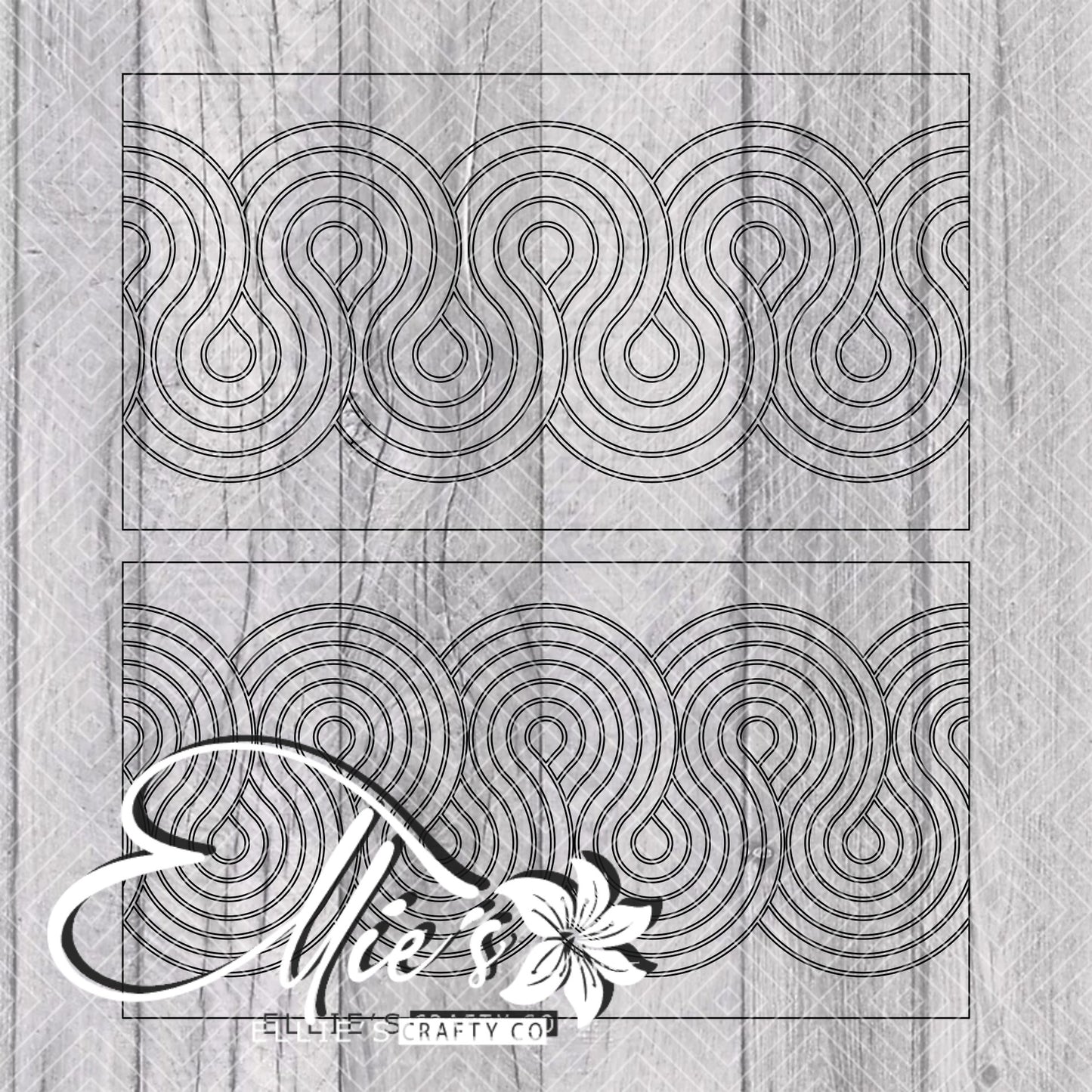 Swirls Template for Mini Skinny Tumblers
