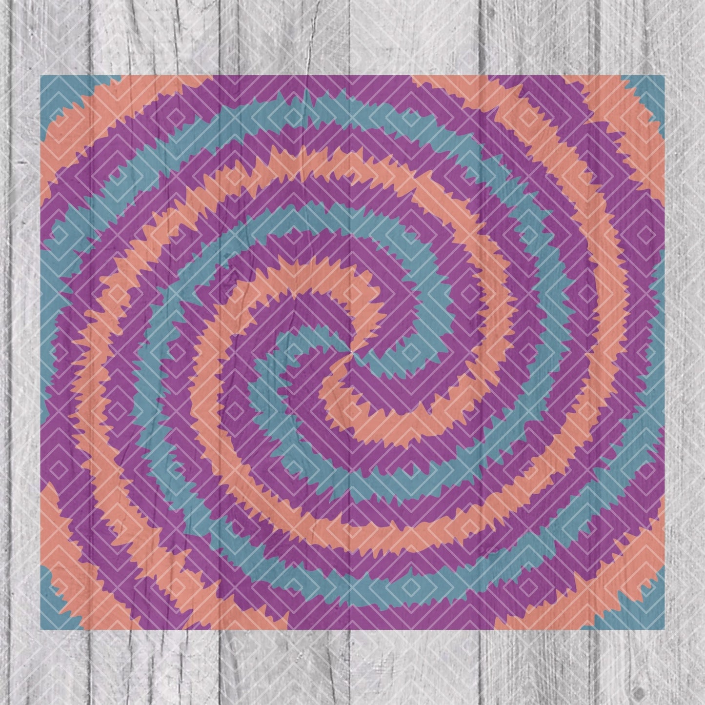 Tie Dye Tumbler Template for Straight Tumblers
