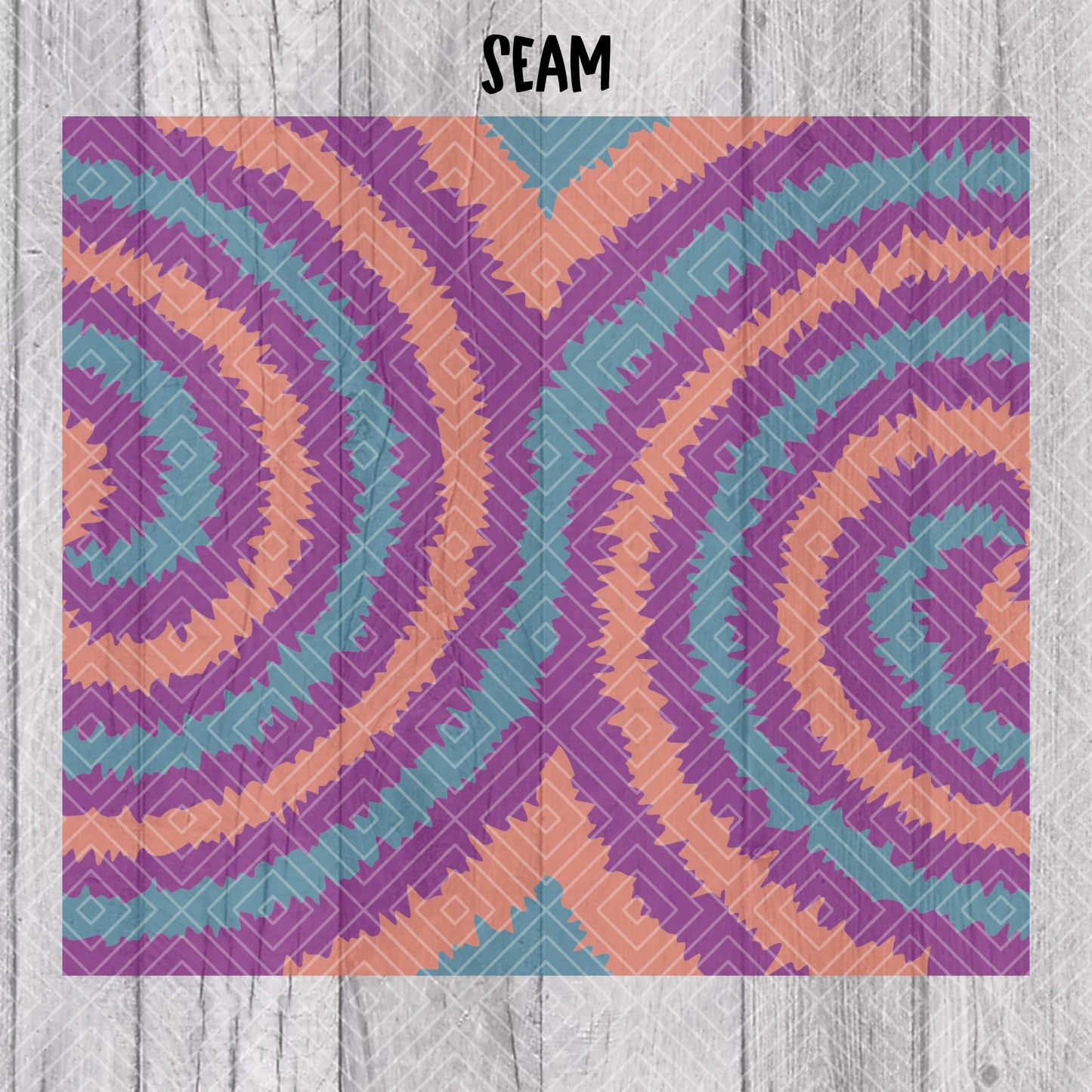 Tie Dye Tumbler Template for Straight Tumblers