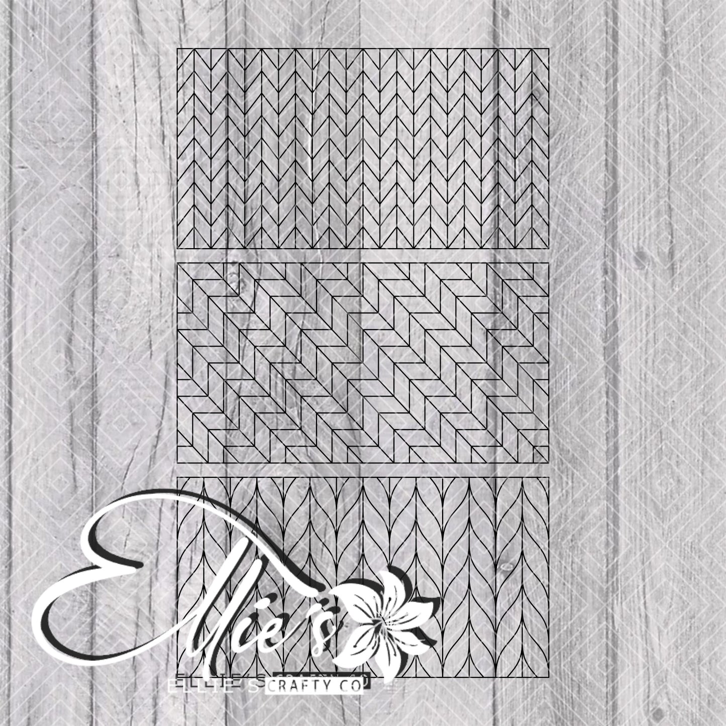 Tangram Collection Template for Mini Skinny Tumblers