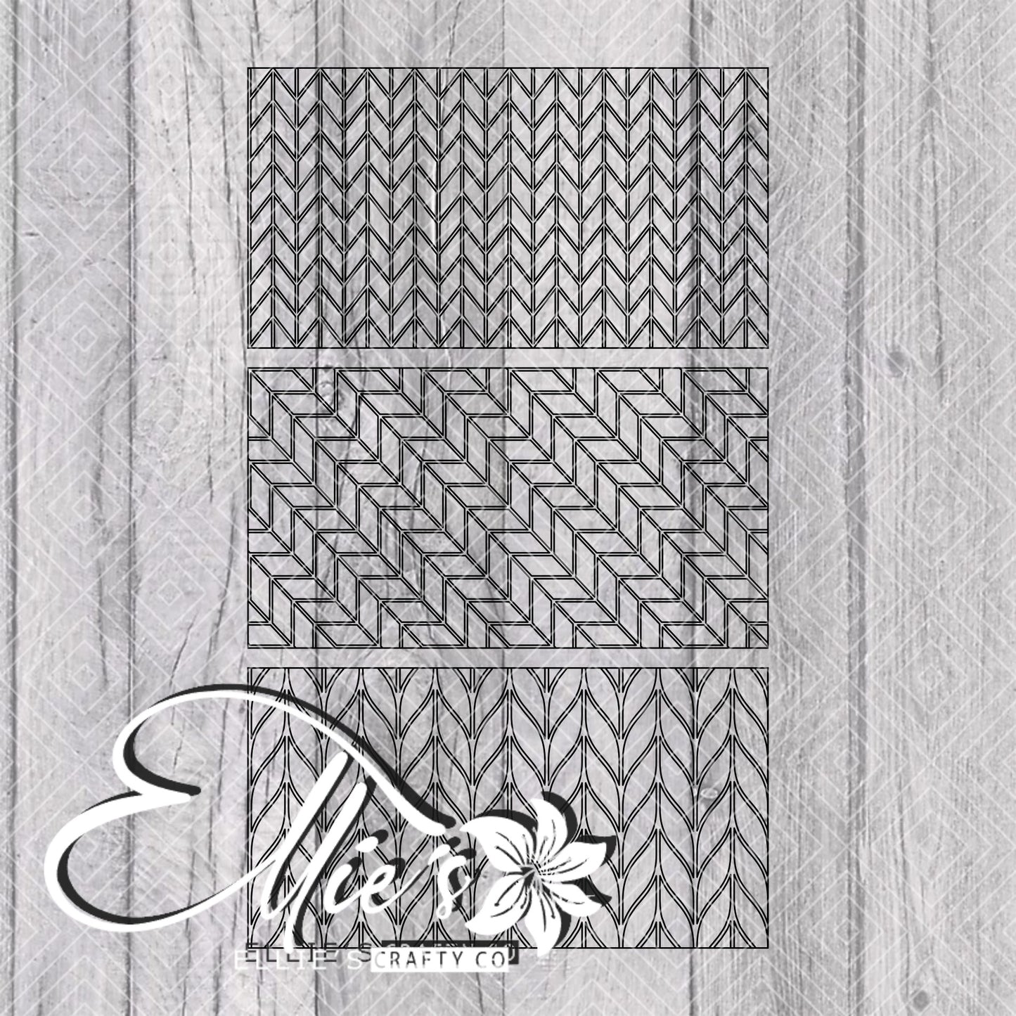 Tangram Collection Template for Mini Skinny Tumblers
