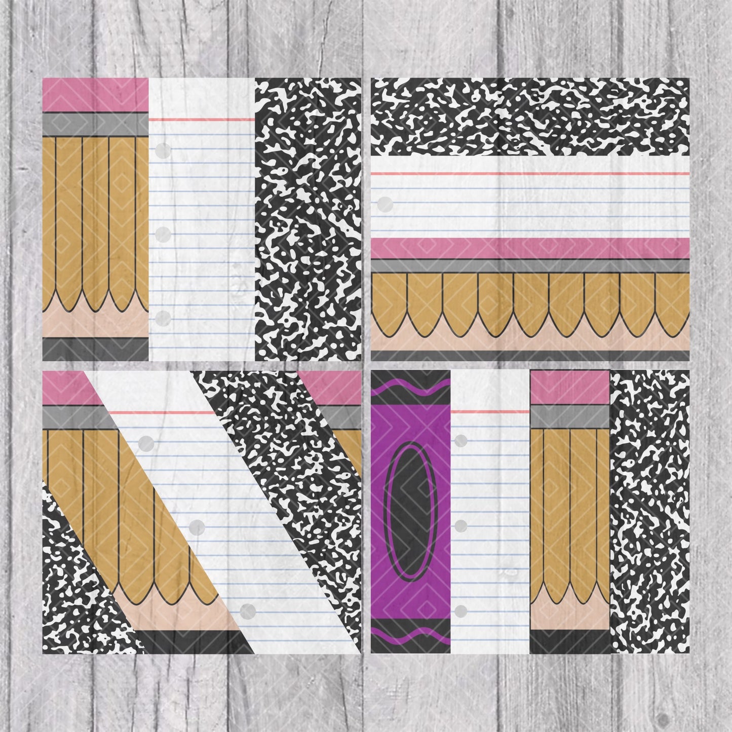 Teacher Split Template for Straight Tumblers