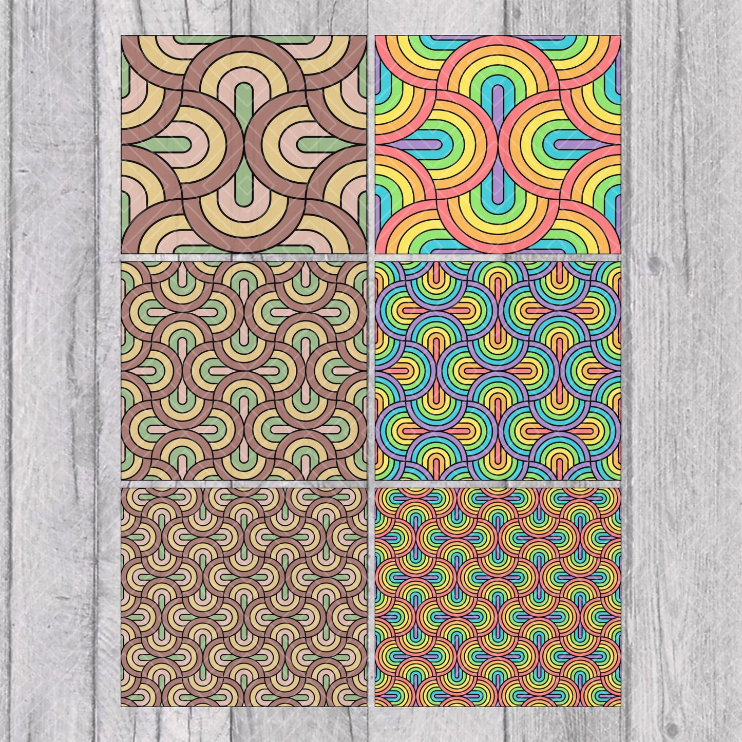 Trippy Boho Template for Straight Tumblers