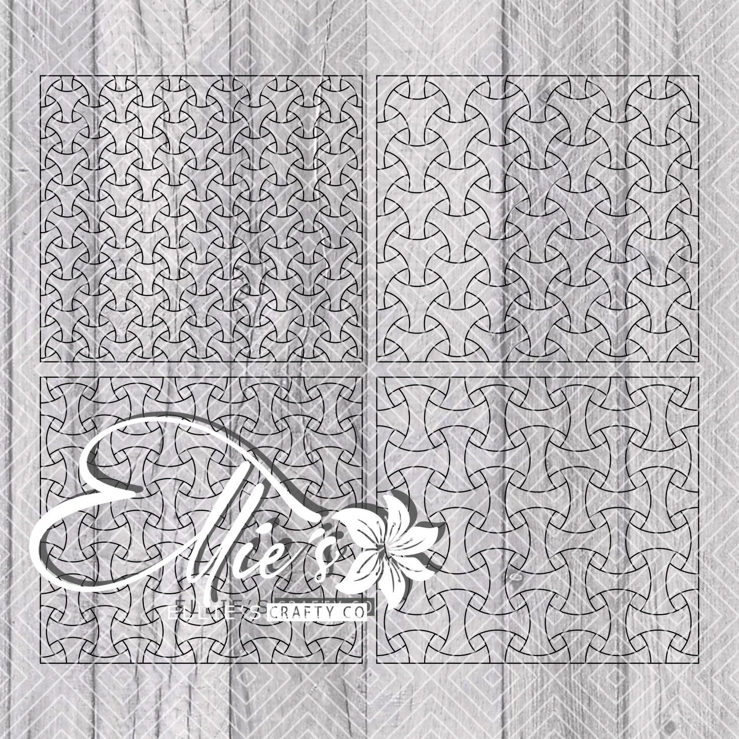 Trippy Weave Template for Straight Tumblers