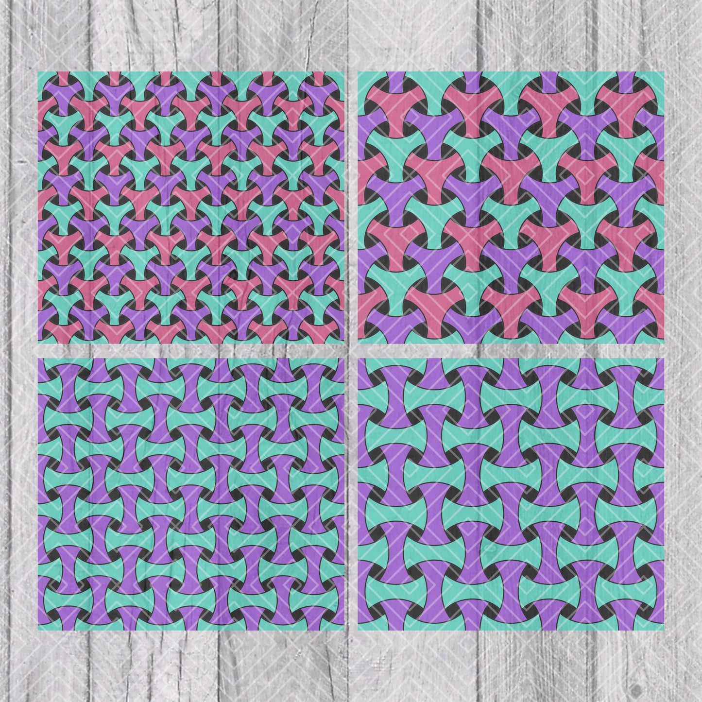 Trippy Weave Template for Straight Tumblers