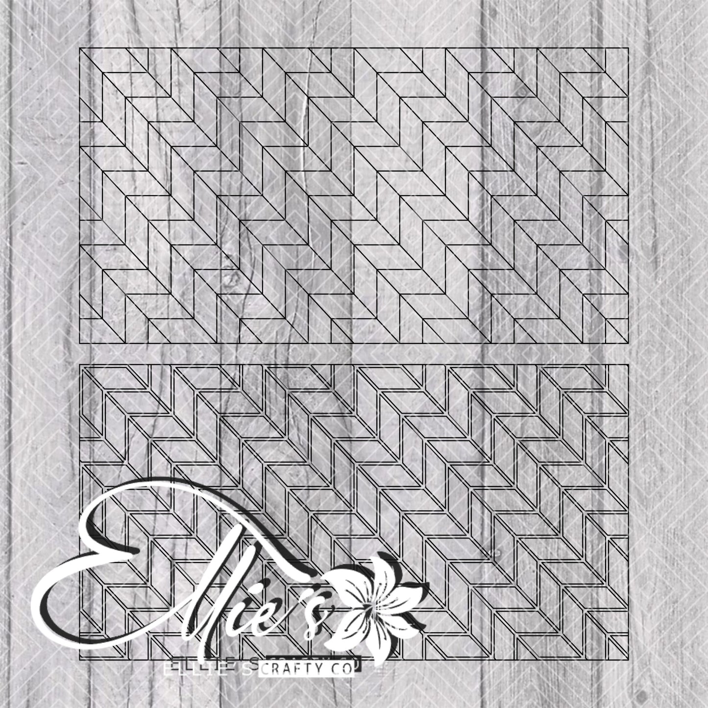 Trippy Tangram Template for Mini Skinny Tumblers