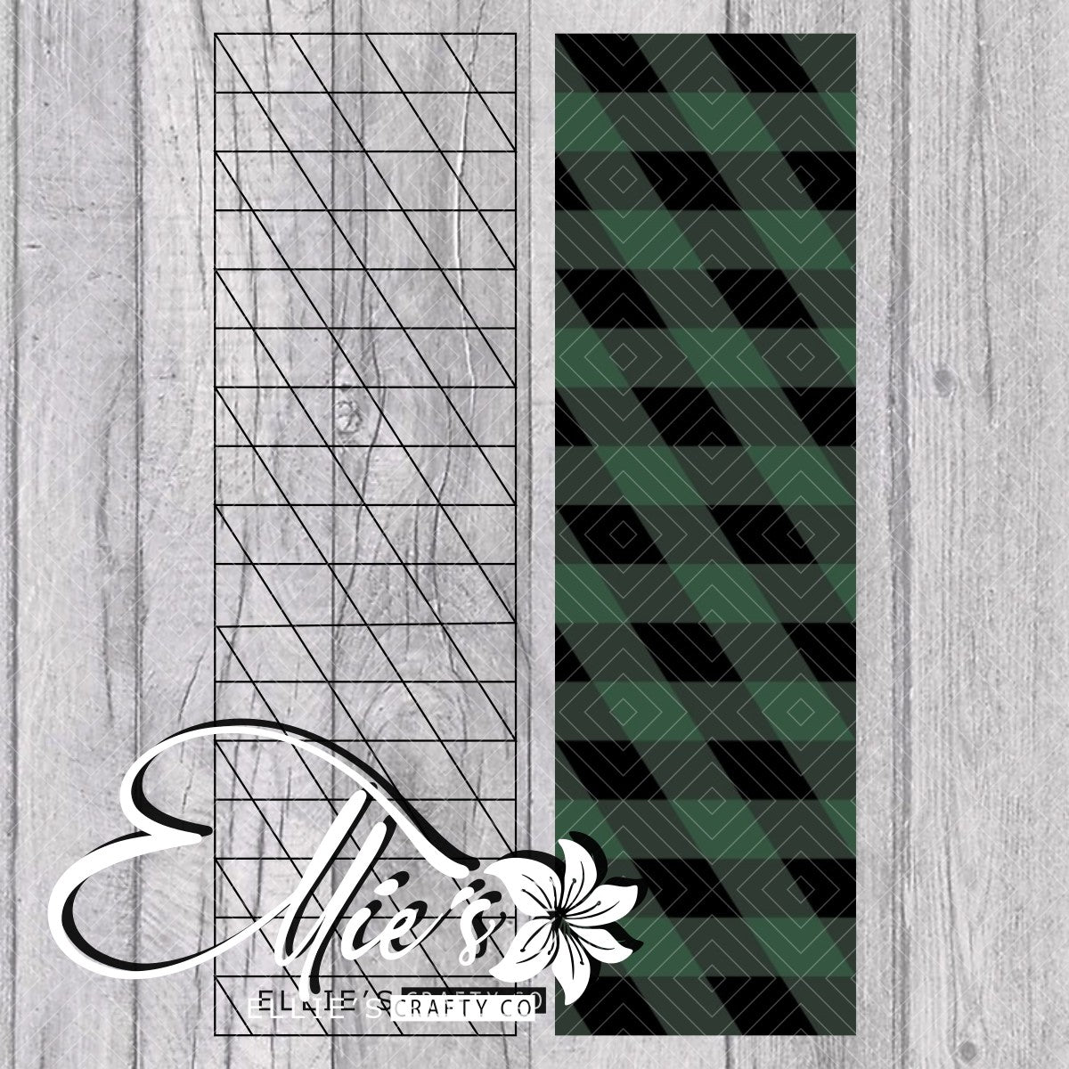 Twisted Plaid Pen Template