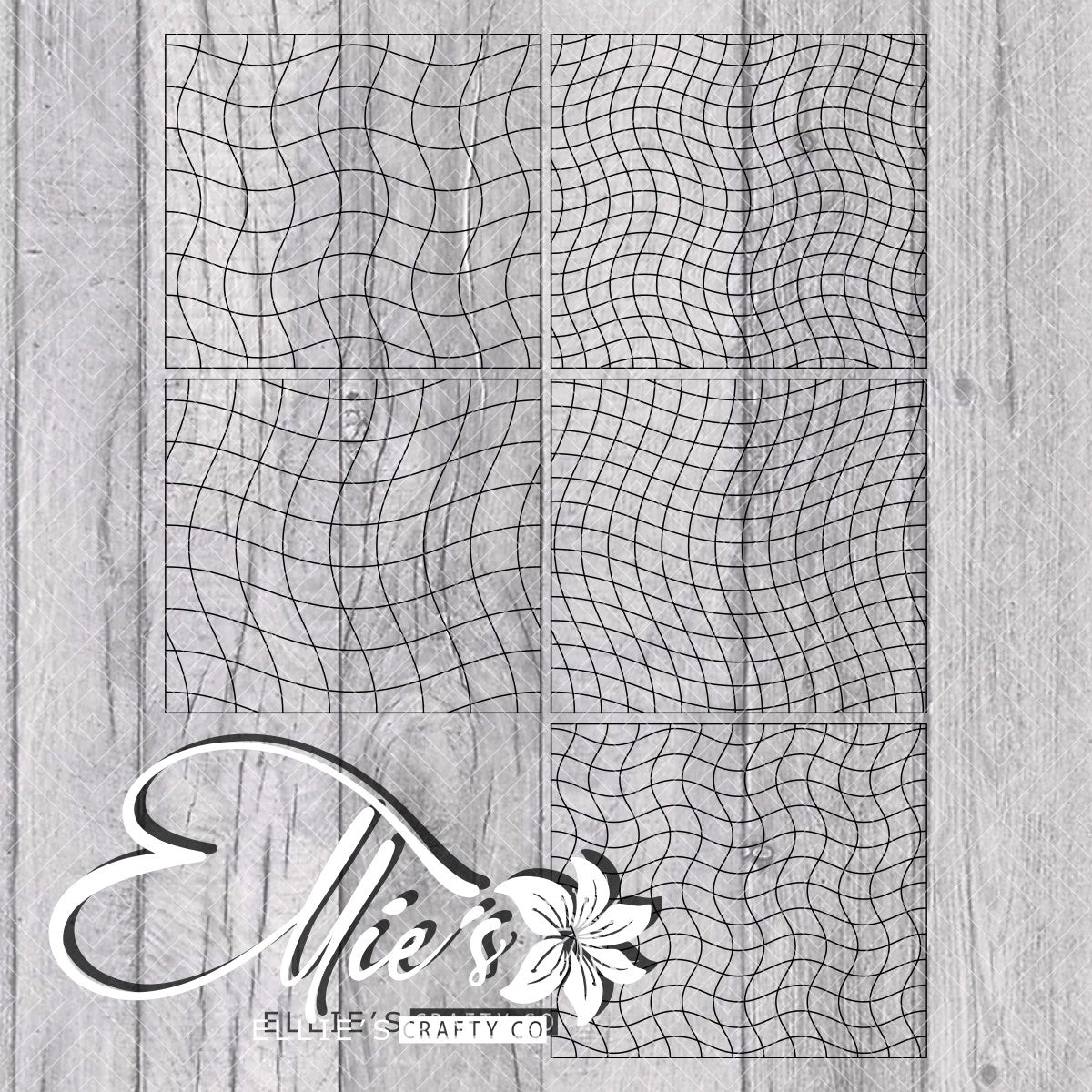 Warp Checkered Template for Straight Tumblers