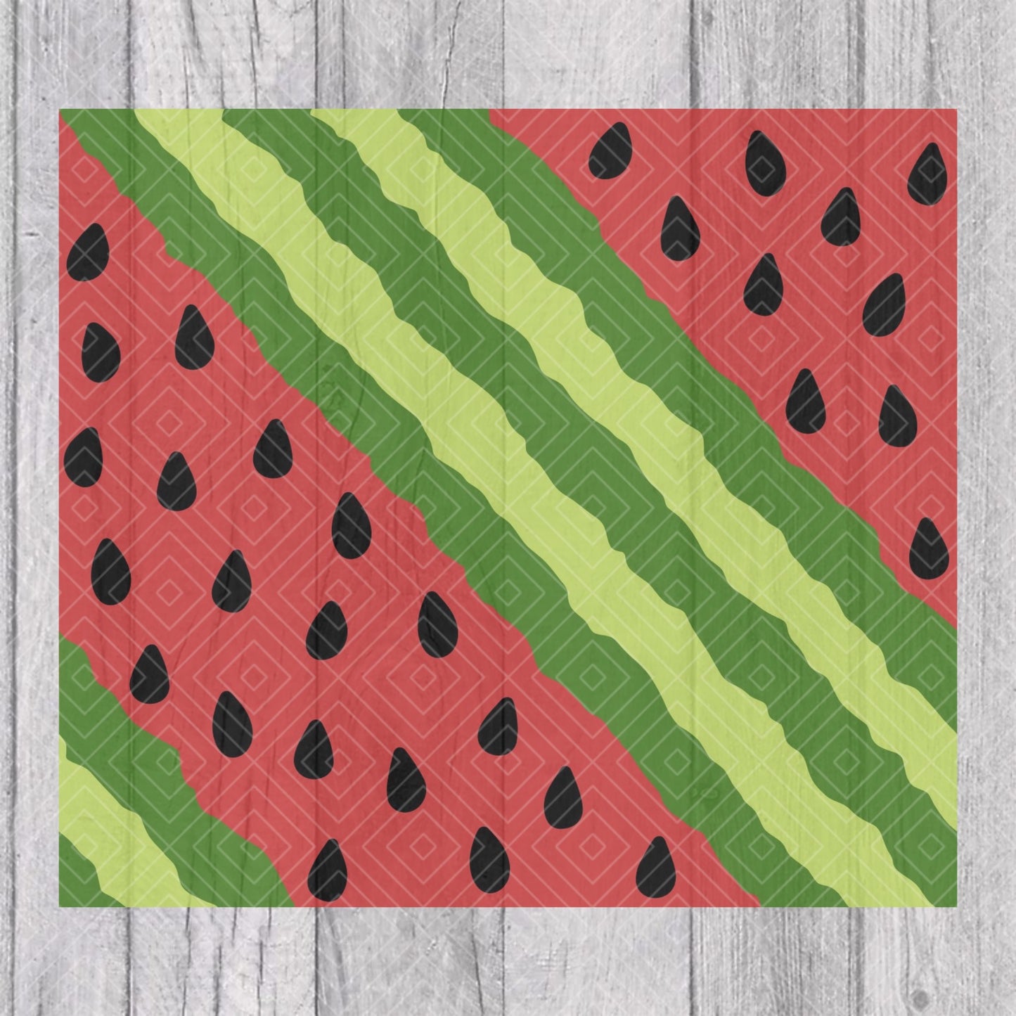 Watermelon Swirl Template for Straight Tumblers