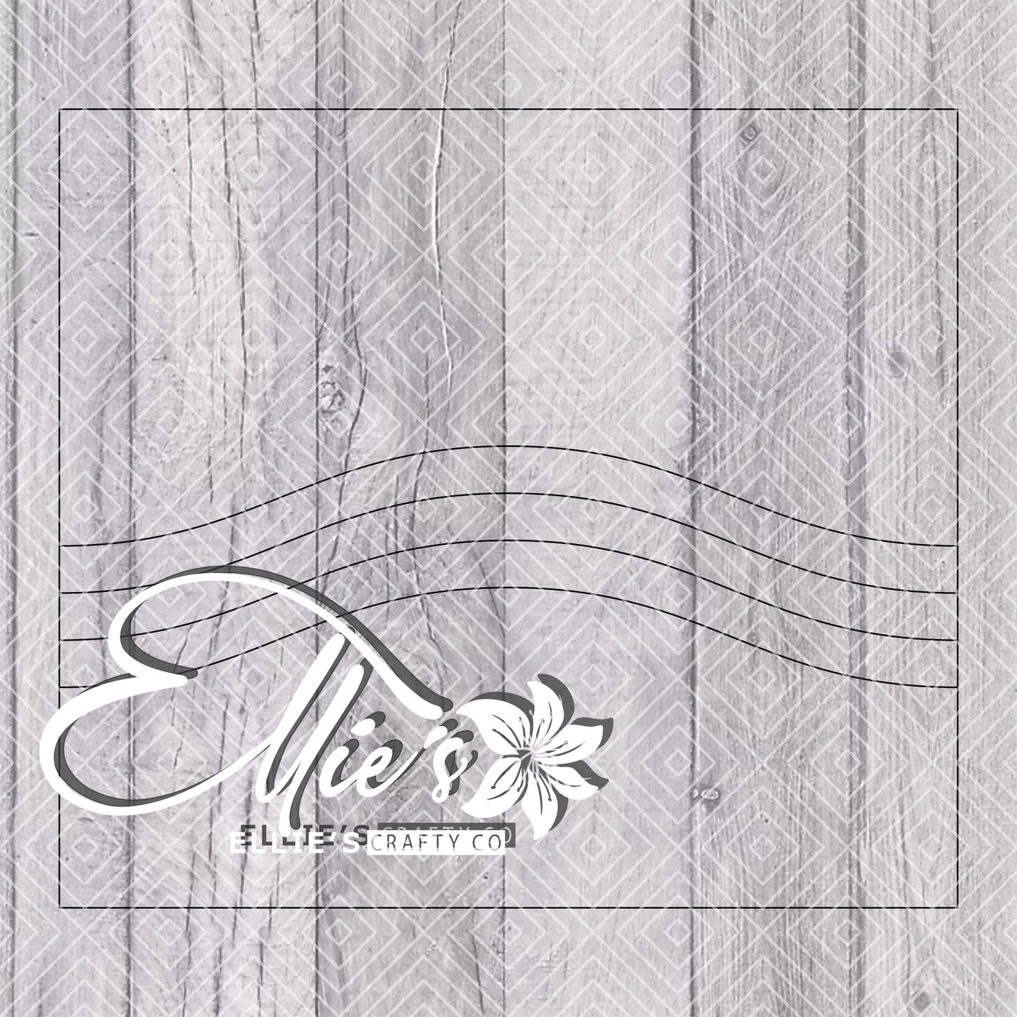 Pride Wave Split Template for Straight Tumblers