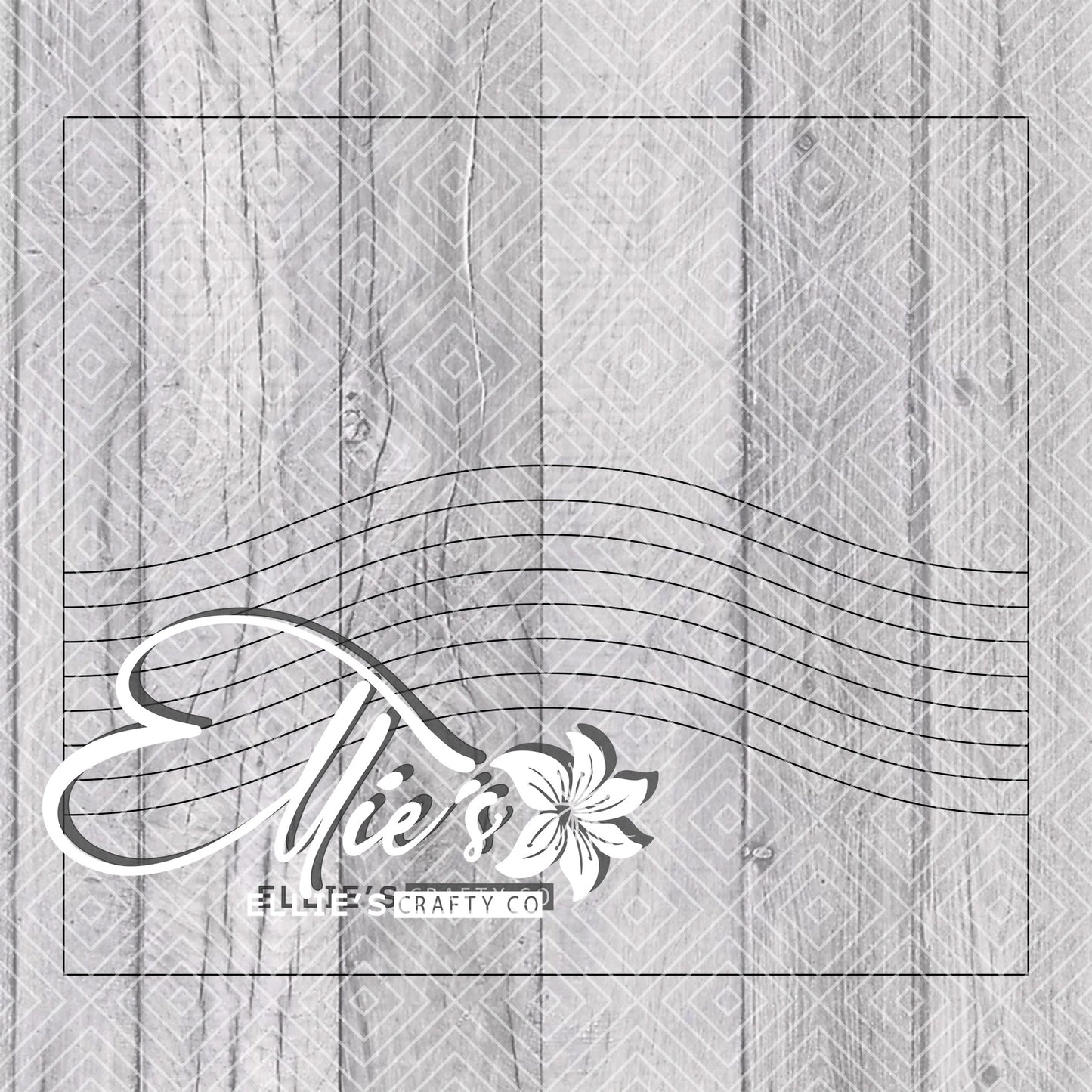 Pride Wave Split Template for Straight Tumblers