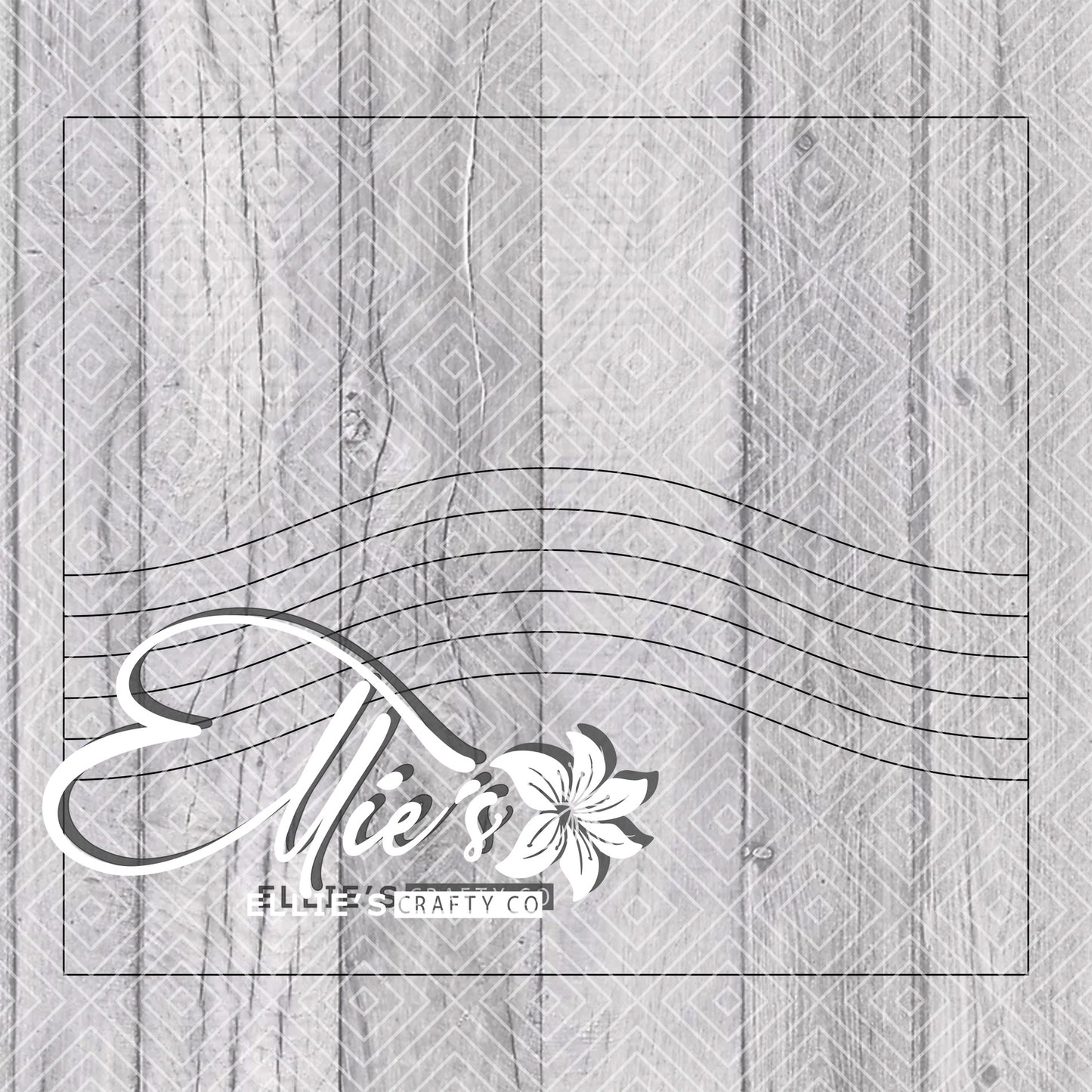 Pride Wave Split Template for Straight Tumblers