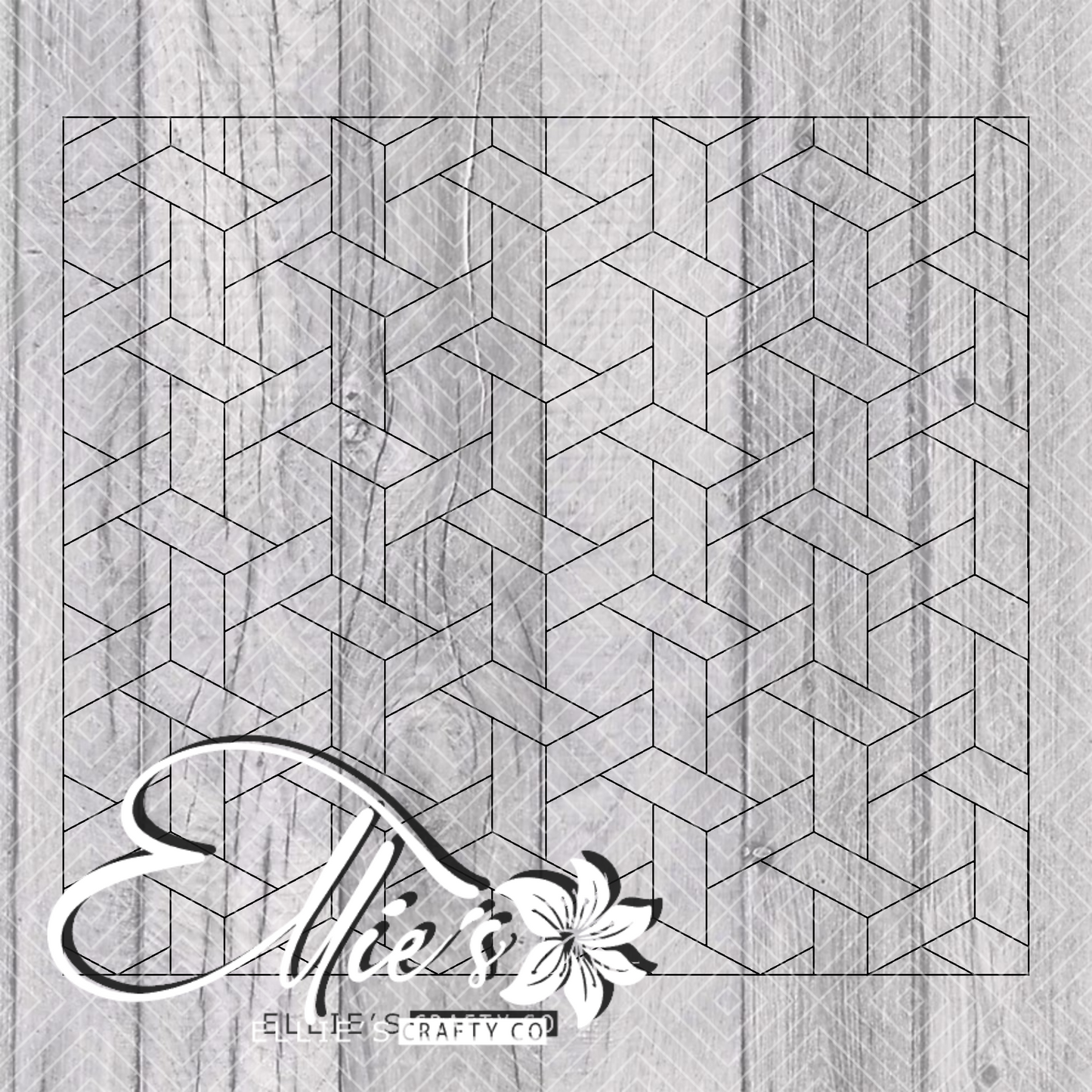 Weaved Honeycomb Template for Straight Tumblers