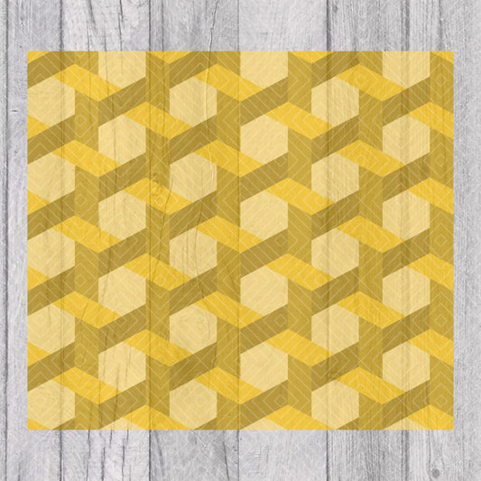 Weaved Honeycomb Template for Straight Tumblers