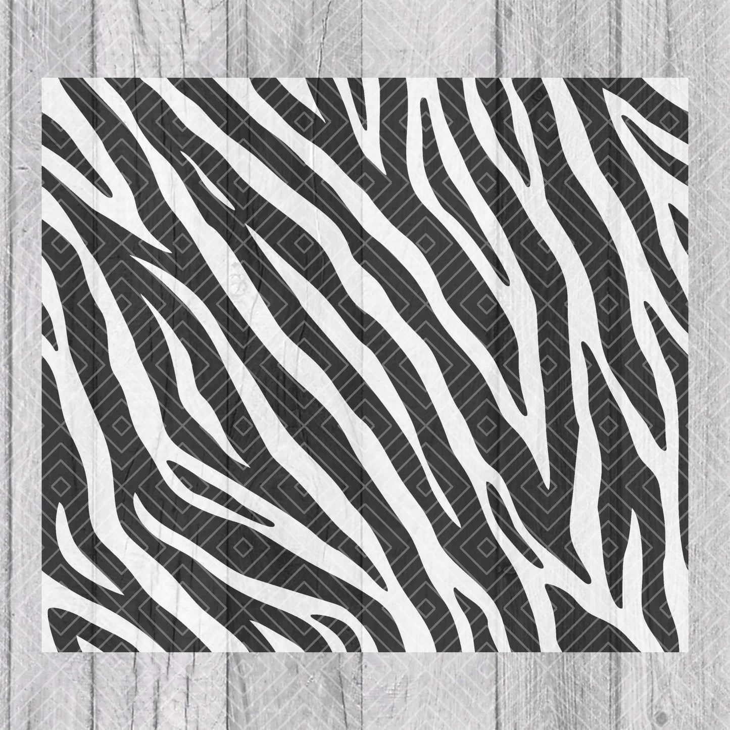 Zebra Print Tumbler Template for Straight Tumblers