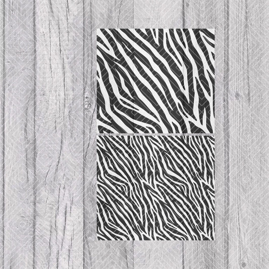 Zebra Print Tumbler Template for Straight Tumblers