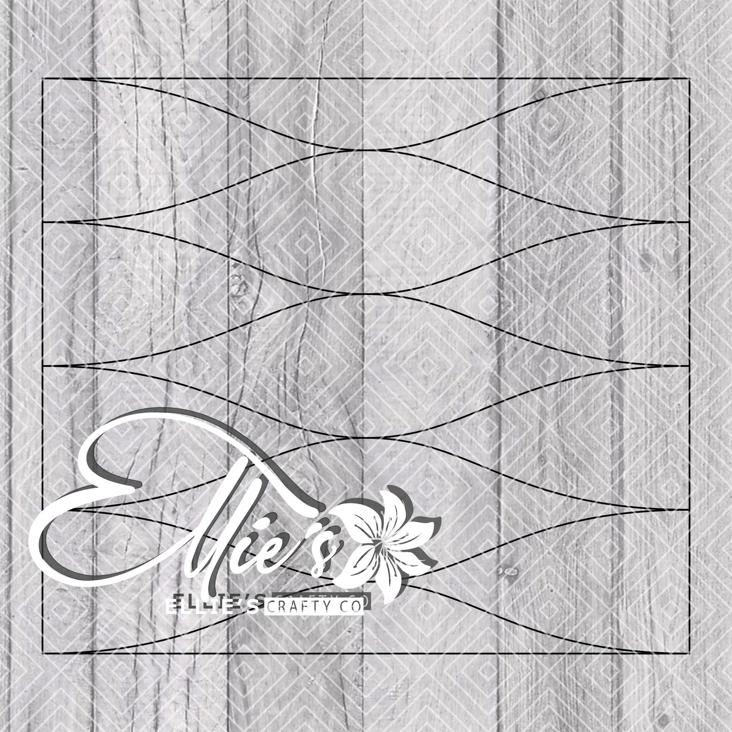Hourglass Split Collection Template for Straight Tumblers