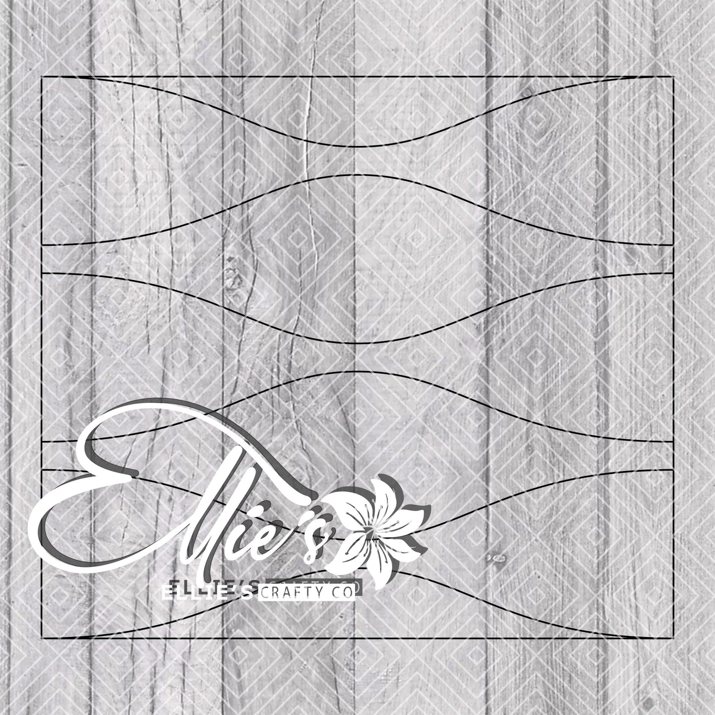 Hourglass Split Collection Template for Straight Tumblers