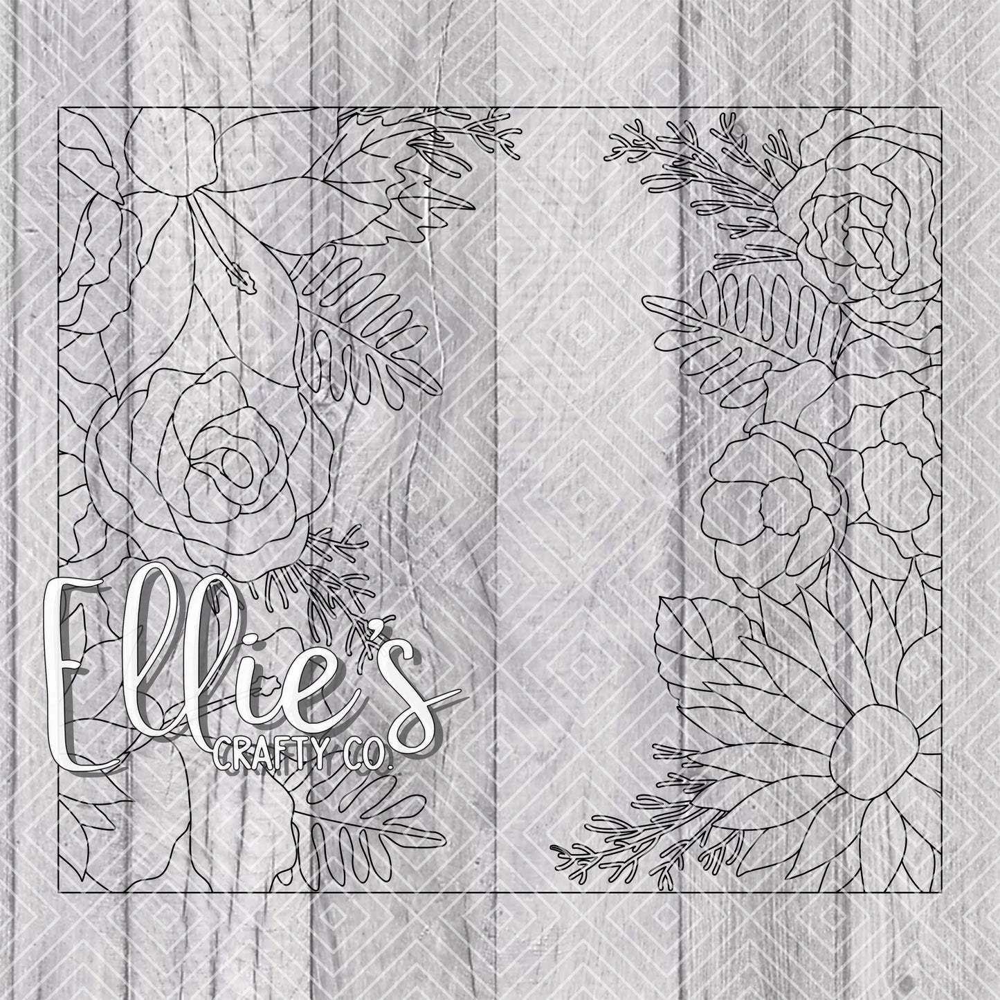 Mother's Day Bouquet Collection Template for Straight Tumblers V1