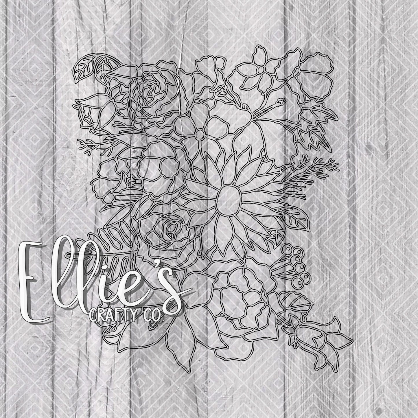 Mother's Day Bouquet Collection Template for Straight Tumblers V2