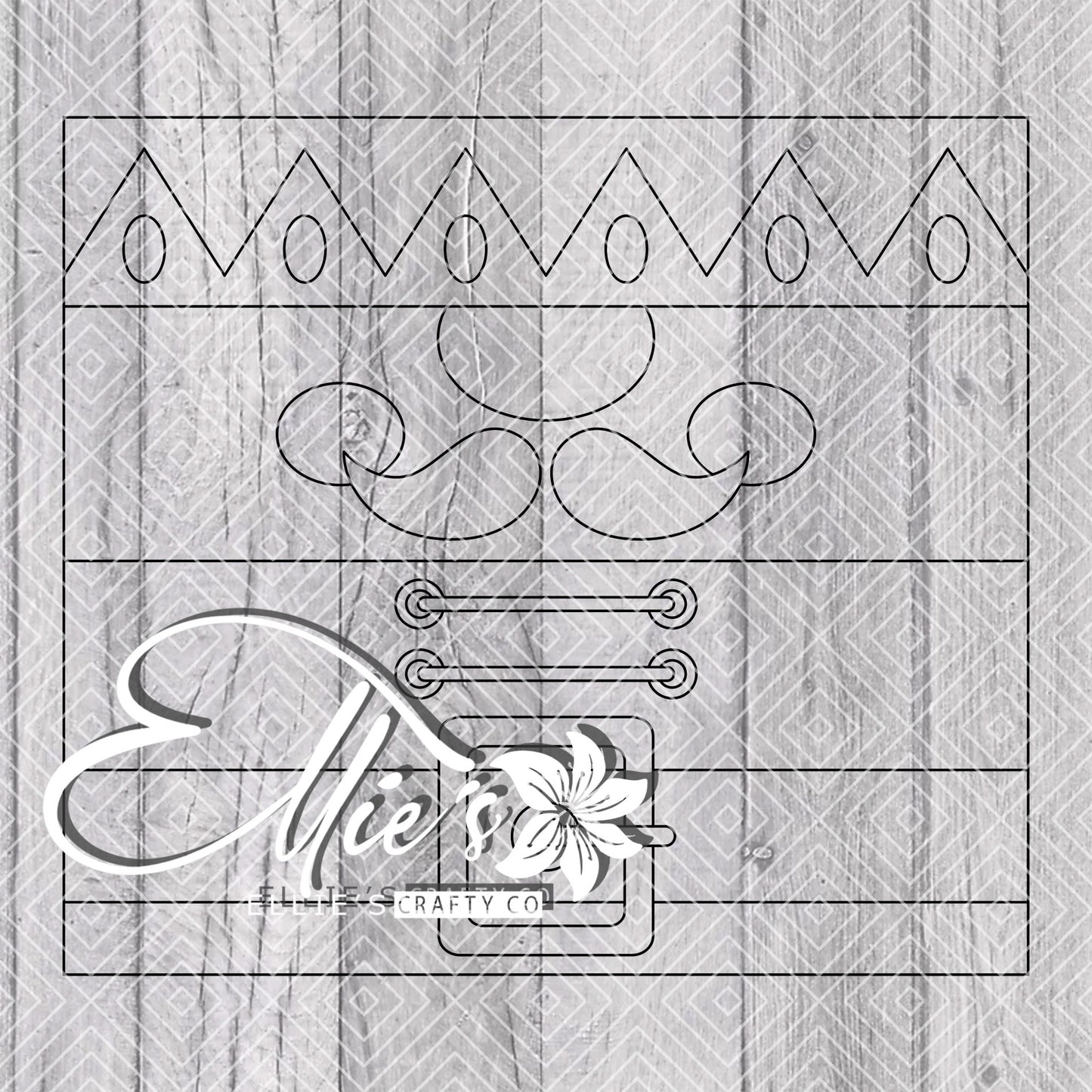 Nutcracker Gnome Template for Straight Tumblers