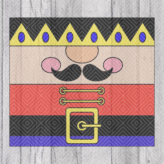 Nutcracker Gnome Template for Straight Tumblers