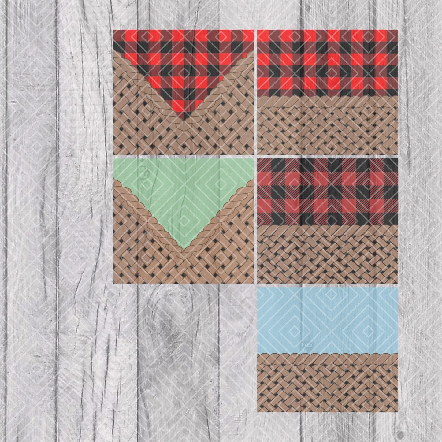 Picnic Collection V1 & V2 Template for Straight Tumblers