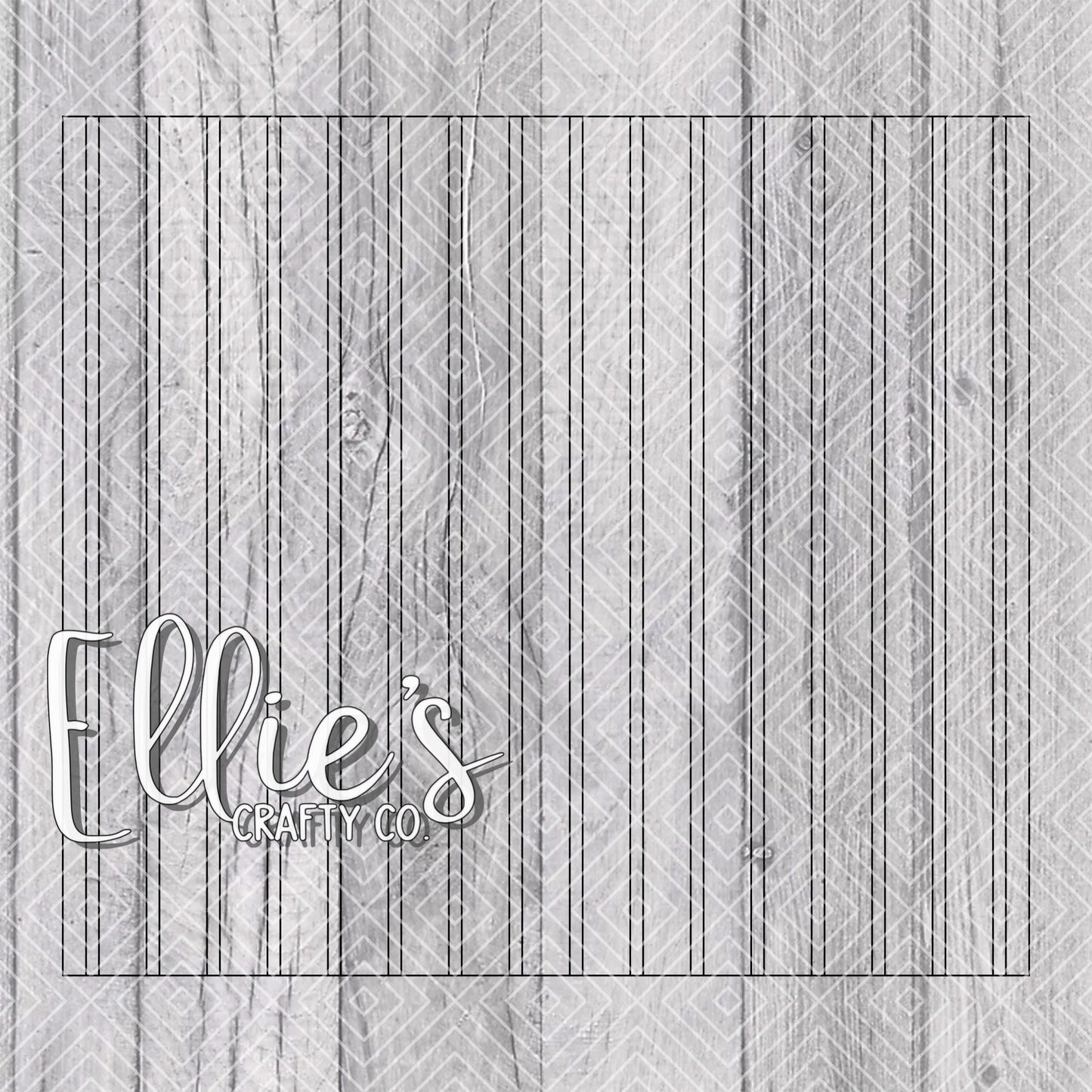 Baseball Stripes Template for Straight Tumblers