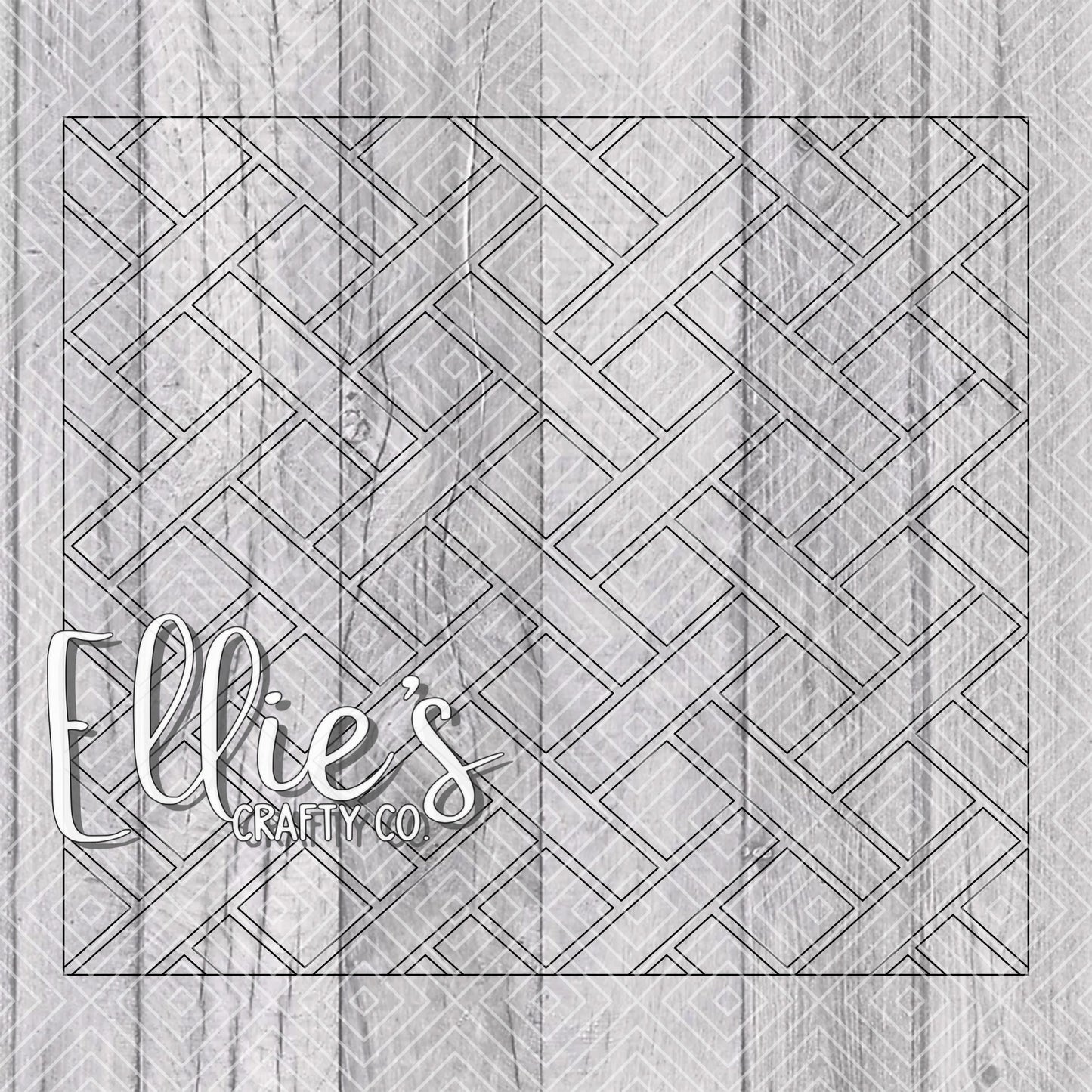 Basket Weave Collection Template for Straight Tumblers
