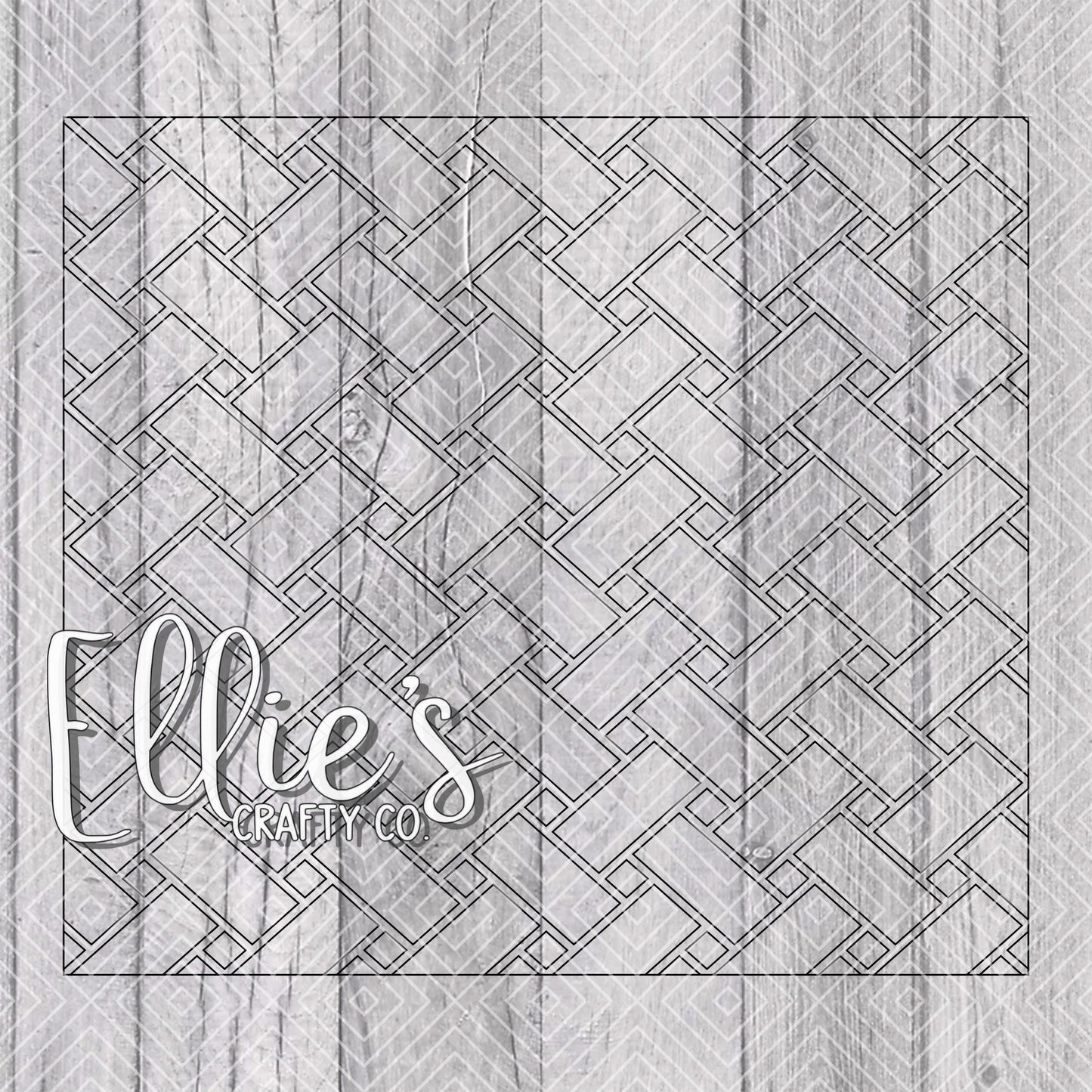 Basket Weave Collection Template for Straight Tumblers