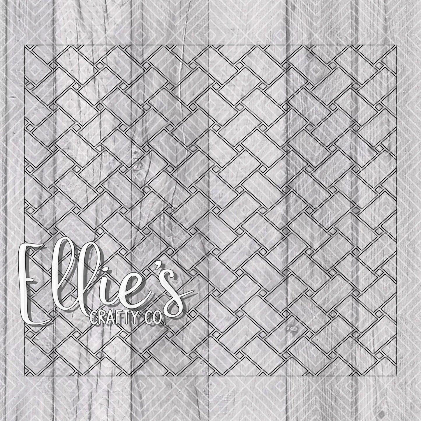 Basket Weave Collection Template for Straight Tumblers