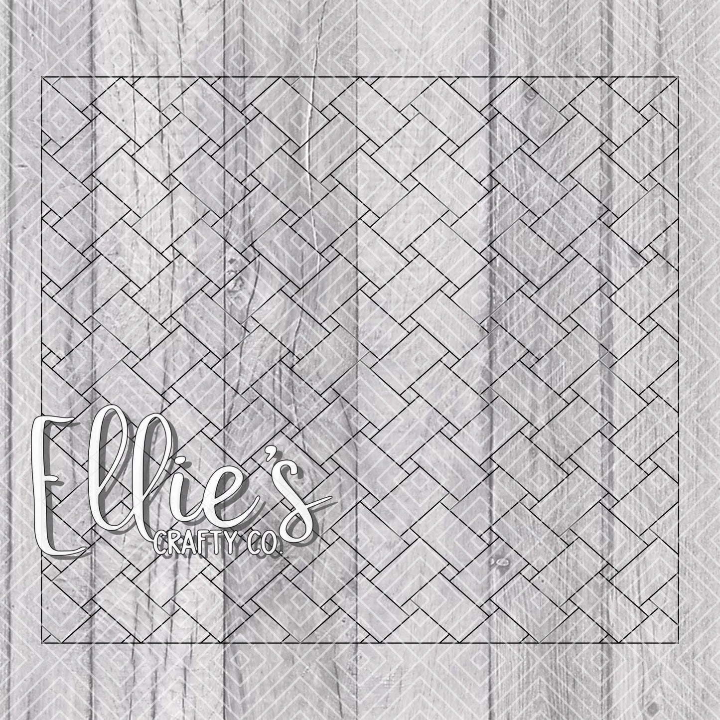 Basket Weave Collection Template for Straight Tumblers