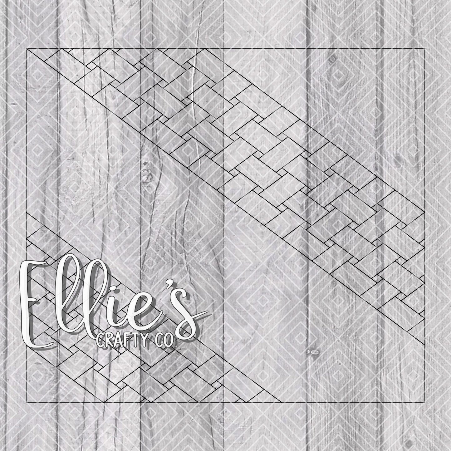 Basket Weaved VSplit and Swirl Collection Template for Straight Tumblers