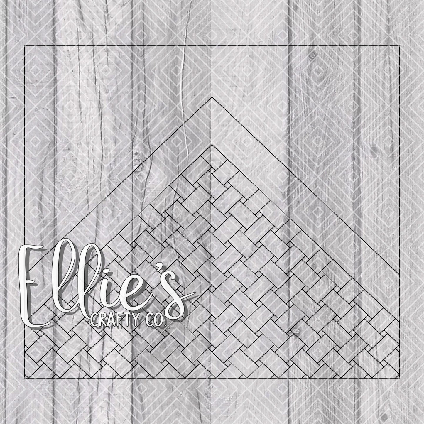 Basket Weaved VSplit and Swirl Collection Template for Straight Tumblers