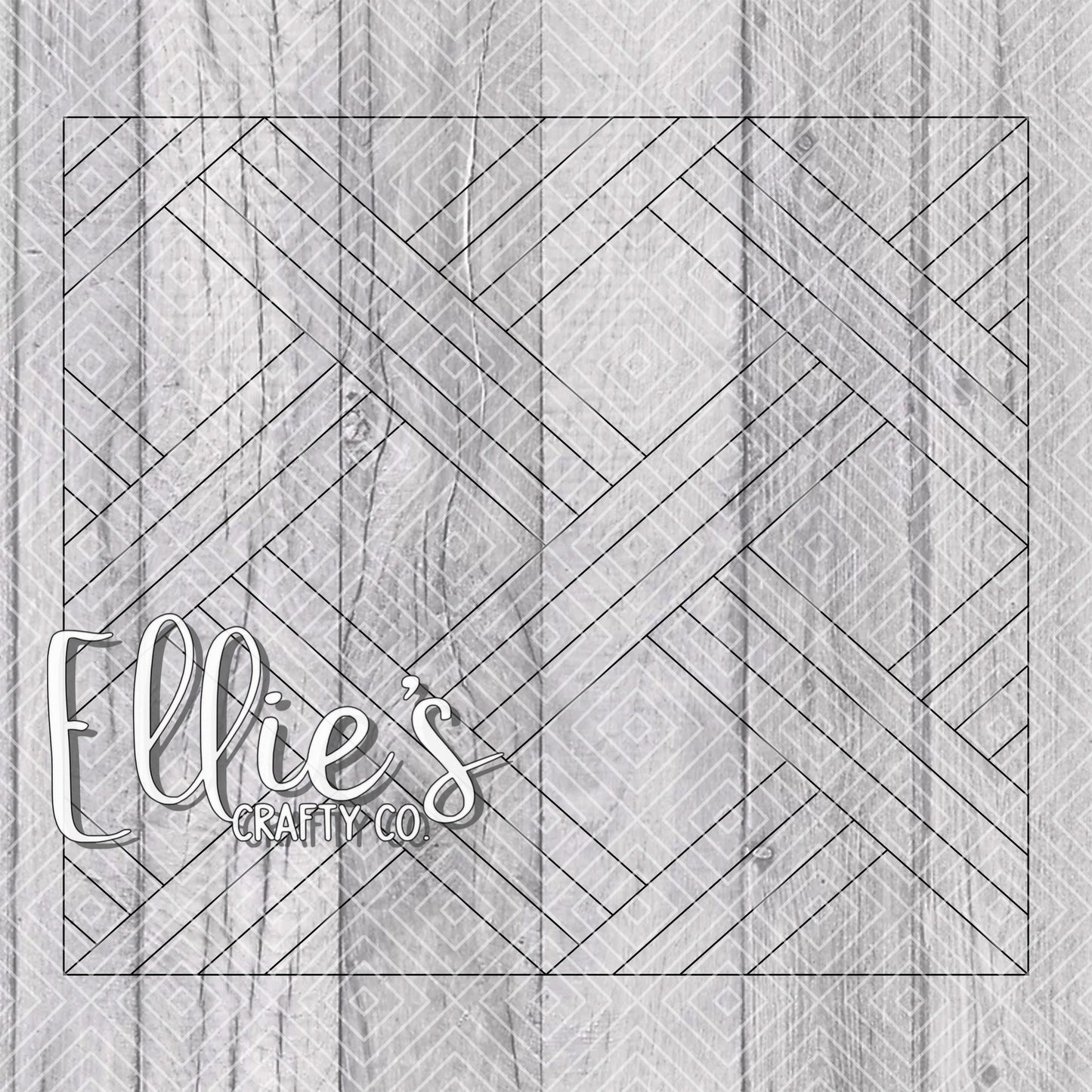 Emery and K Basket Weave Collection Template for Straight Tumblers