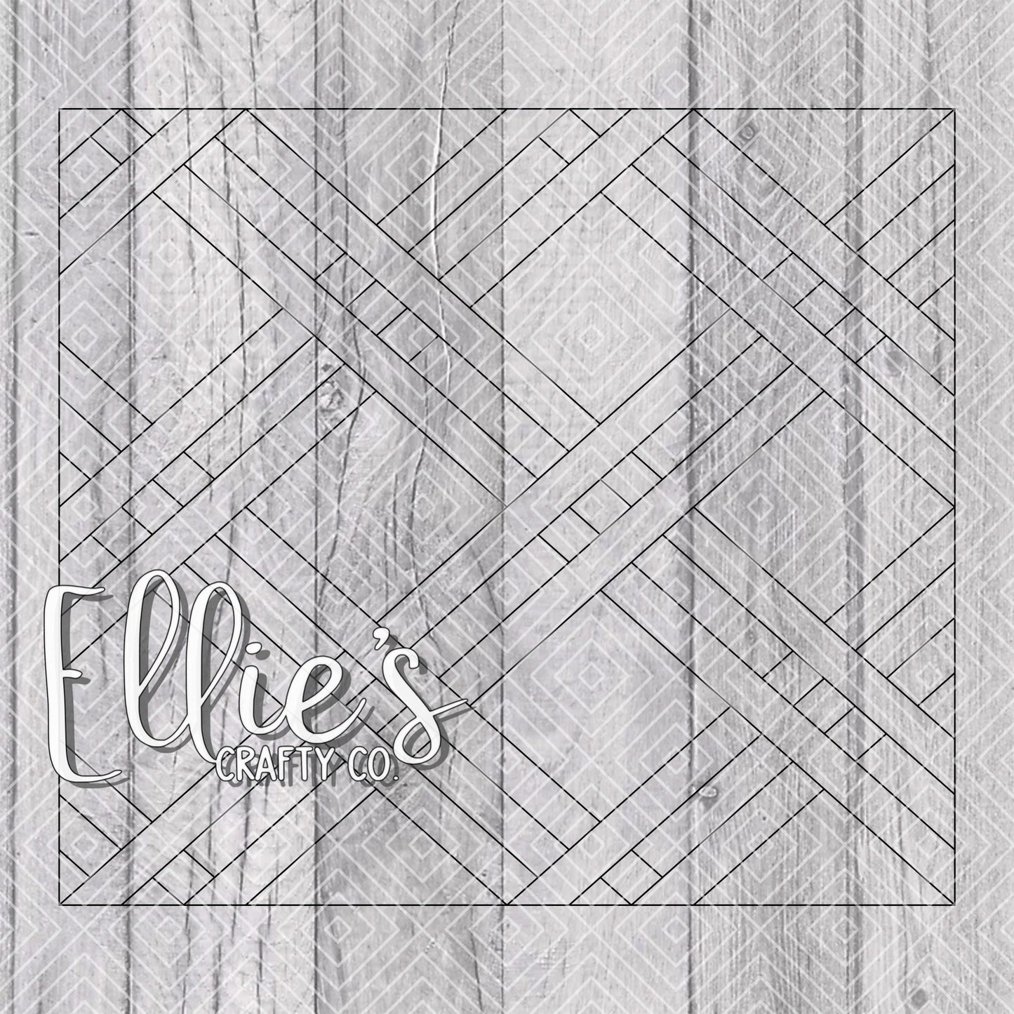 Emery and K Basket Weave Collection Template for Straight Tumblers