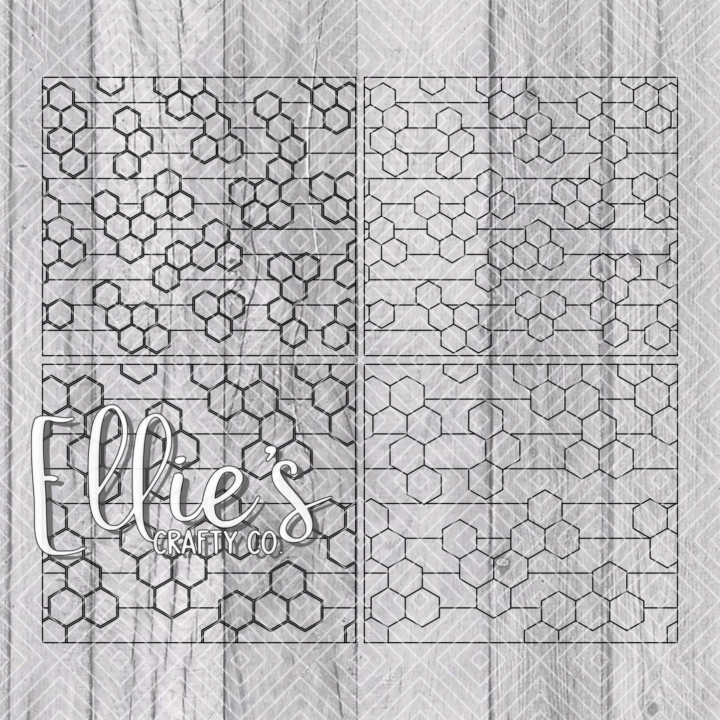 Beehive Template for Straight Tumblers